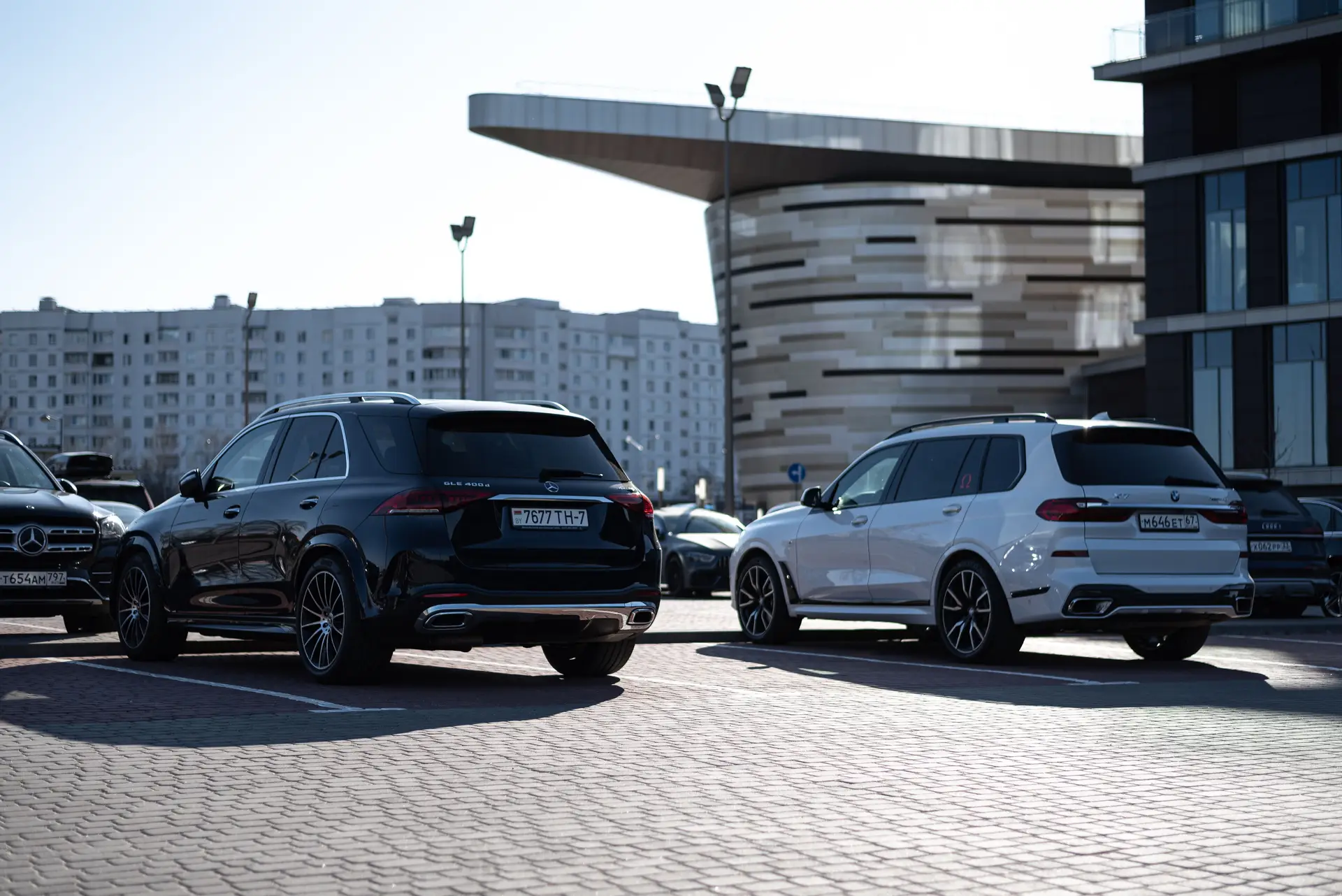 Premium vehicles in Toronto urban environment