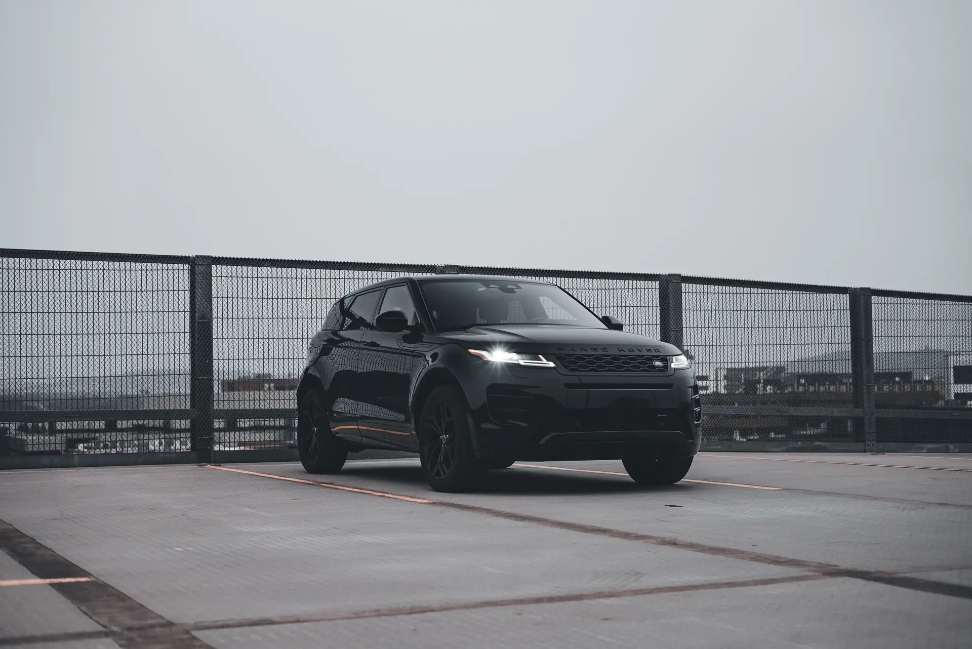 SUV on Toronto rooftop